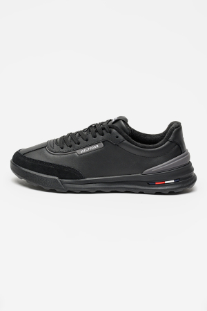 INCALTAMINTE - Pantofi sport Tommy Hilfiger Retro Runner FM0FM05721 negri din piele cu talpa chunky