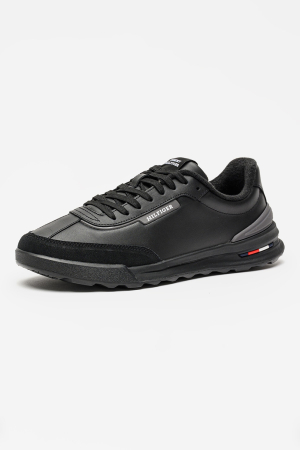 Pantofi sport Tommy Hilfiger Retro Runner FM0FM05721 negri din piele cu talpa chunky [4]