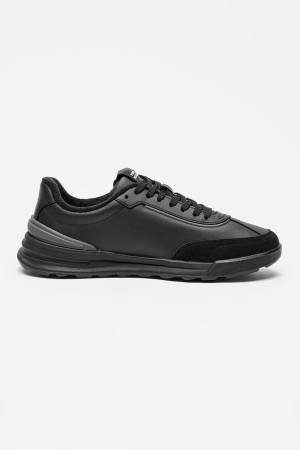 Pantofi sport Tommy Hilfiger Retro Runner FM0FM05721 negri din piele cu talpa chunky [1]