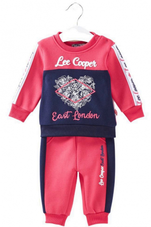 Treninguri lifestyle copii - Trening Fete Lee Cooper model LC11294, Roz/Albastru, 3 luni