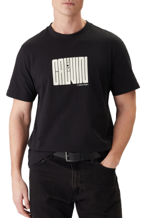 Toate Produsele - Tricou barbati Calvin Klein LV04RE832G negru cu logo graphic