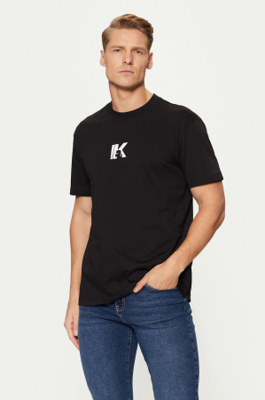 Toate Produsele - Tricou bărbați Karl Lagerfeld Jeans logo KL negru/alb A1M17044