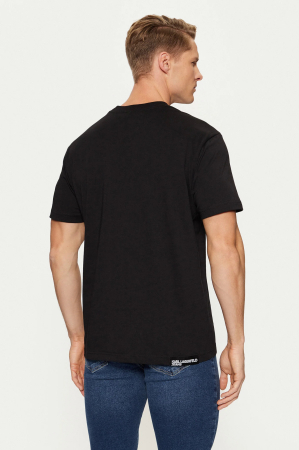Tricou bărbați Karl Lagerfeld Jeans logo KL negru/alb A1M17044 [1]