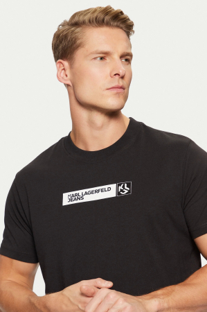 Tricou bărbați Karl Lagerfeld Jeans negru cu logo frontal A1M17112 [3]