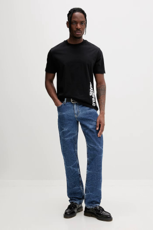 Tricou bărbați Karl Lagerfeld Jeans negru cu logo vertical lateral B2M17047 [2]