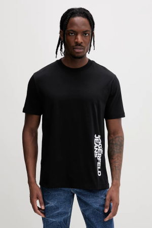 Toate Produsele - Tricou bărbați Karl Lagerfeld Jeans negru cu logo vertical lateral B2M17047