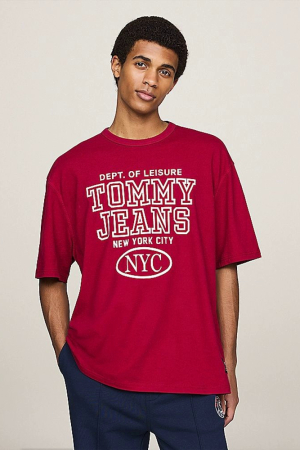 NOUTATI - Tommy Jeans Men's Ovz Vintage NYC Tee DM0DM18543