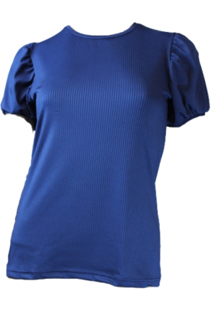 Tricouri dama - Tricou cu maneci scurte pentru dama ,rossoporpora,Albastru,Marime M