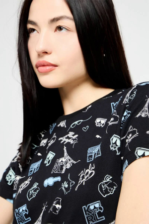 Tricou Dama Karl Lagerfeld Aop Karl Whimsical [3]