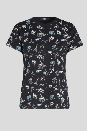 Tricou Dama Karl Lagerfeld Aop Karl Whimsical [4]