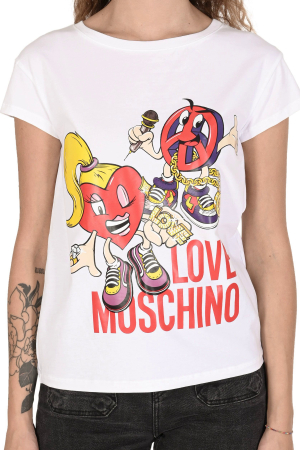 Tricou dama Love Moschino Cartoon Graphic Tee [2]