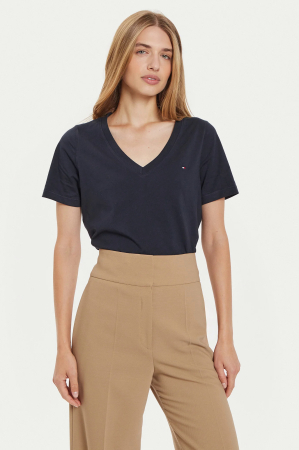 Tricouri dama - Tommy Hilfiger WW0WW44177 Women’s T-Shirt – Modern Casual Tee