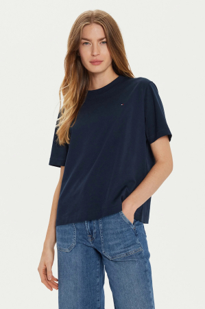 Tricouri dama - Tommy Hilfiger WW0WW43597 Women’s T-Shirt – Modern Casual Tee