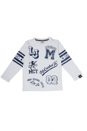 Tricouri copii - Tricou polo baieti Liu Jo cu maneca lunga 4G1333TX