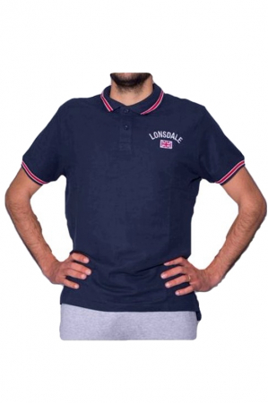 Tricouri barbati - Tricou polo barbati Lonsdale, Blumarin, Marime XL