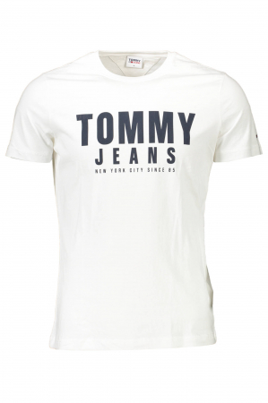 Tricouri barbati - Tricou Tommy jeans Tjm Center Chest Graphic,Alb, Marime XL