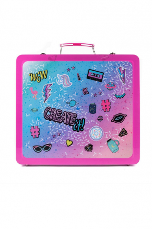 Trusa  de machiaj in valiza de lux Neon / Glitter, 16 de Bucatii [1]
