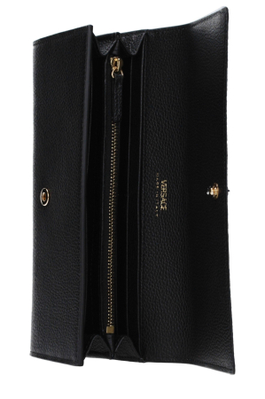 Portofel dama Versace F86332 negru din piele naturala cu logo [2]