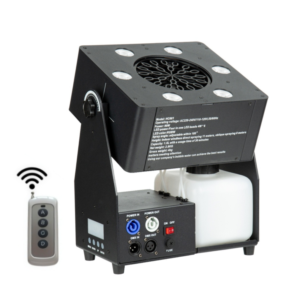 Mașină de baloane LED 4-în-1 RGBW, telecomandă, DMX [1]