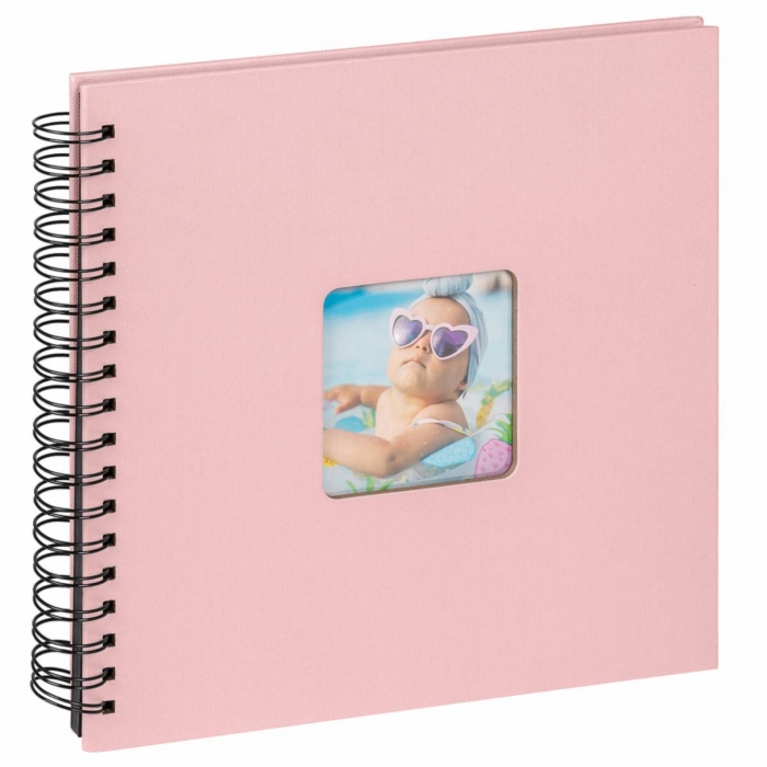 Album foto / GuestBook Wire-o Fun roz, 26x25 cm [1]