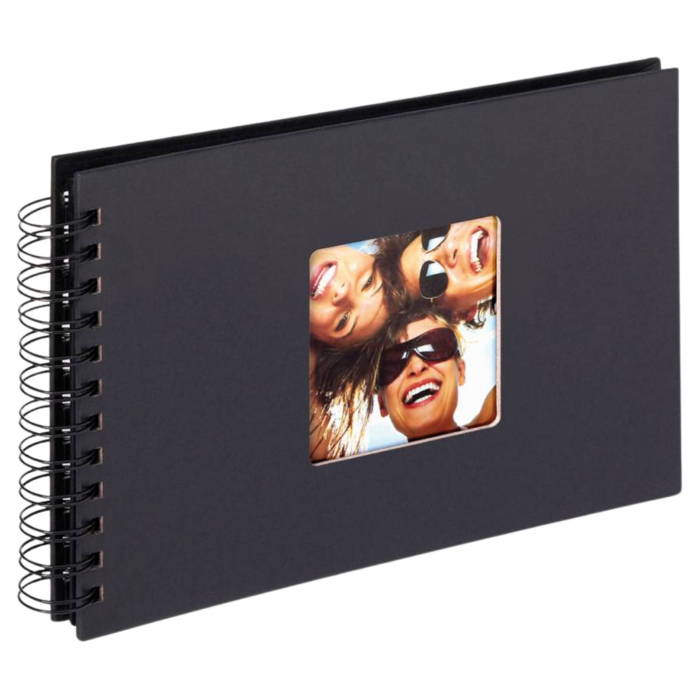 Album foto / GuestBook Wire-o Fun Wedding negru, 23x17 cm [1]