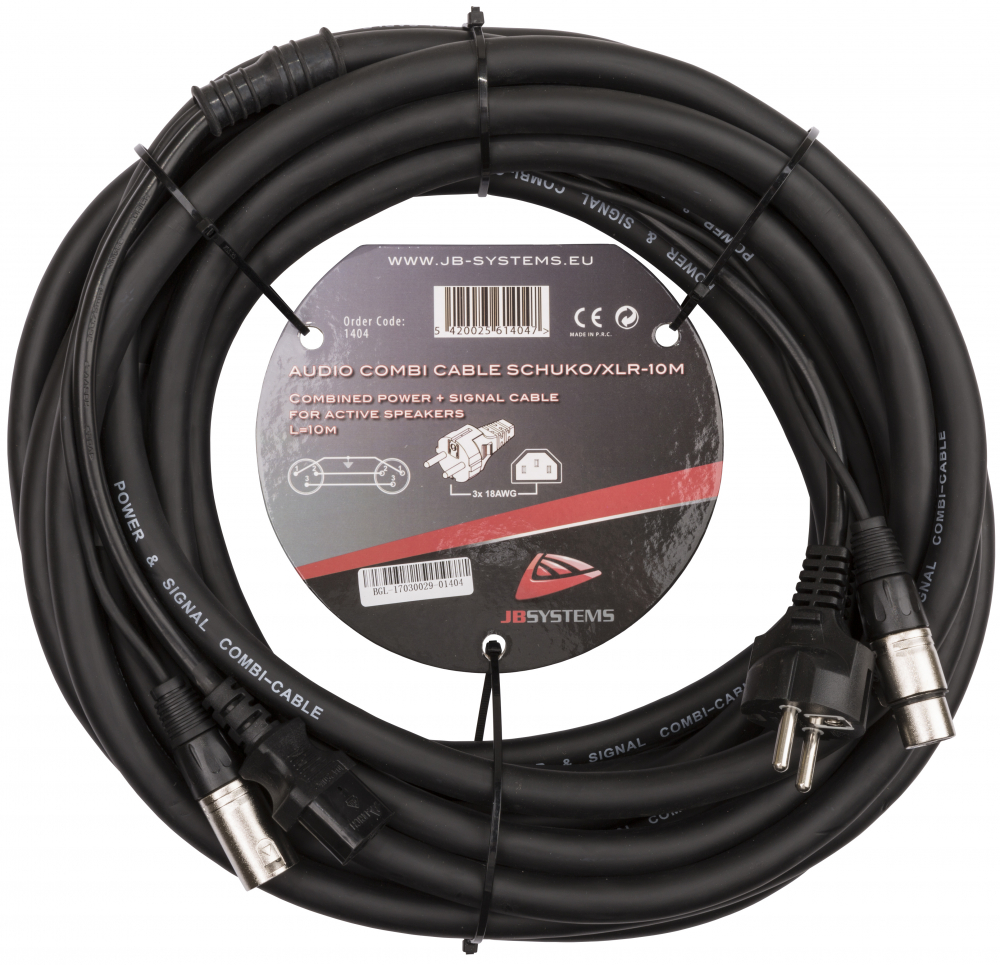 AUDIO COMBI CABLE SCHUKO/XLR-10M [1]