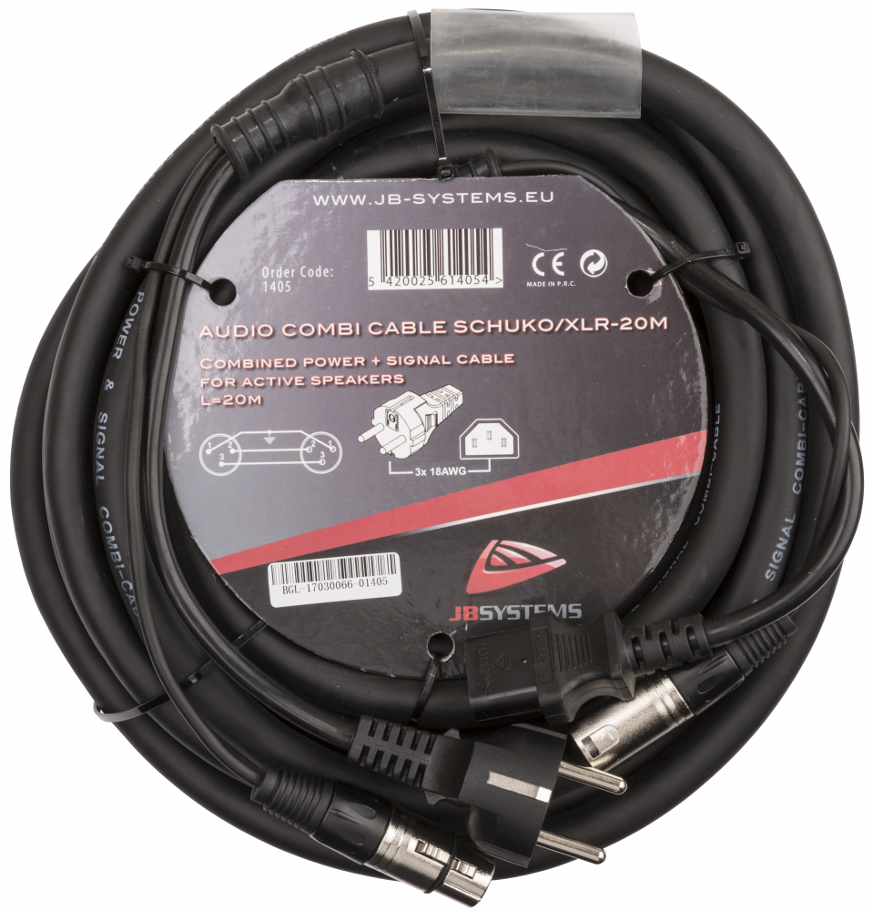 AUDIO COMBI CABLE SCHUKO/XLR-20M [1]