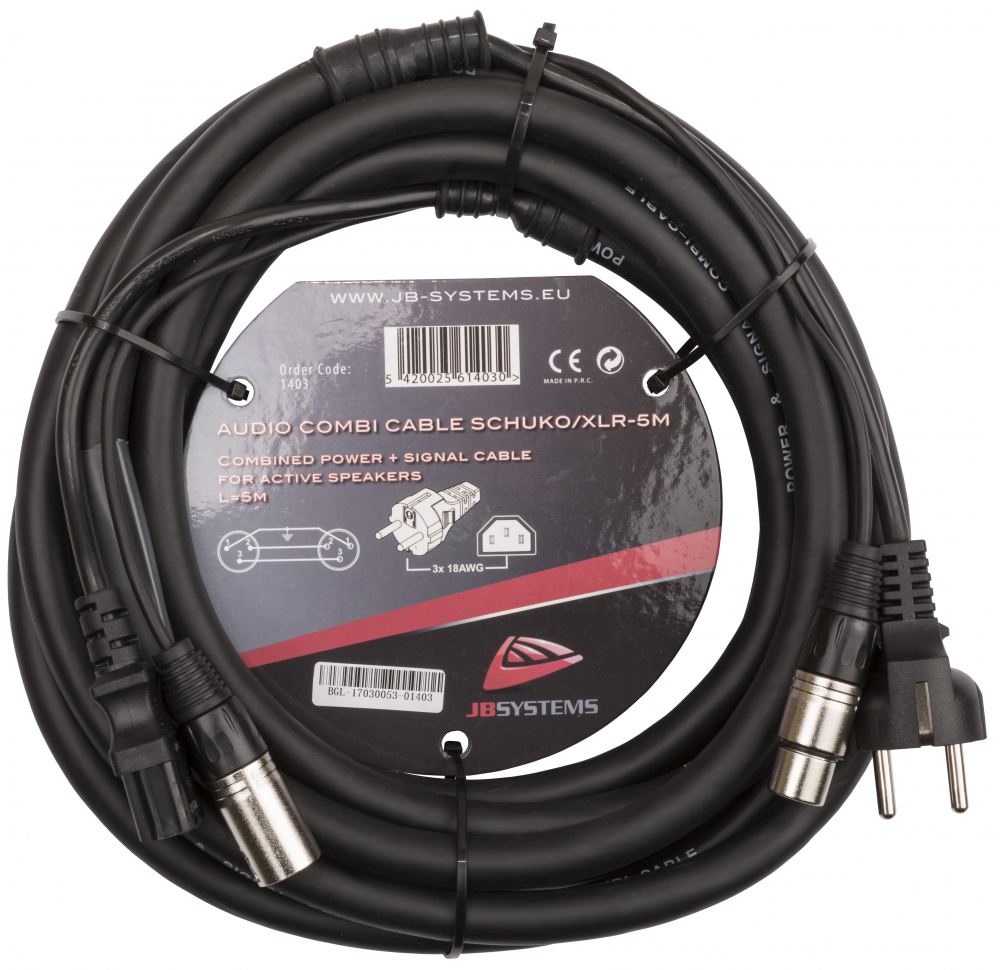 AUDIO COMBI CABLE SCHUKO/XLR-5M [1]