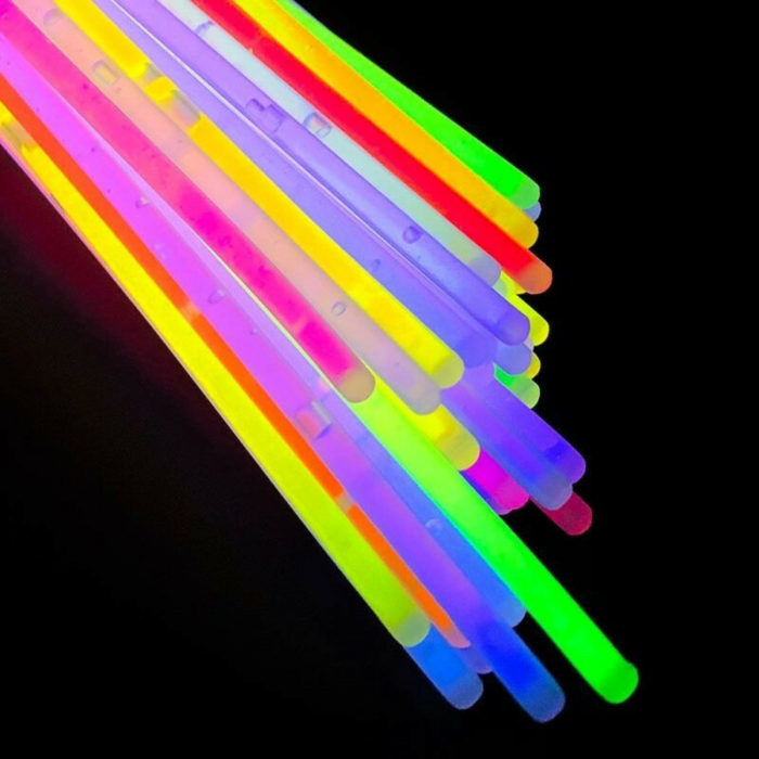 Betisoare bratari luminoase glow sticks, diverse culori, set 100 bucati culoare multicolor [7]
