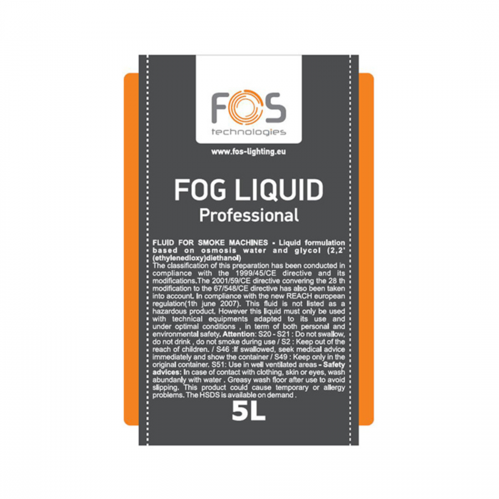 Lichid Profesional pentru Mașini de Fum –  FOS Fog Liquid Professional 5L [2]