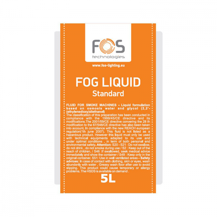 Lichid Standard pentru Mașini de Fum – Fog Liquid 5L FOS [2]