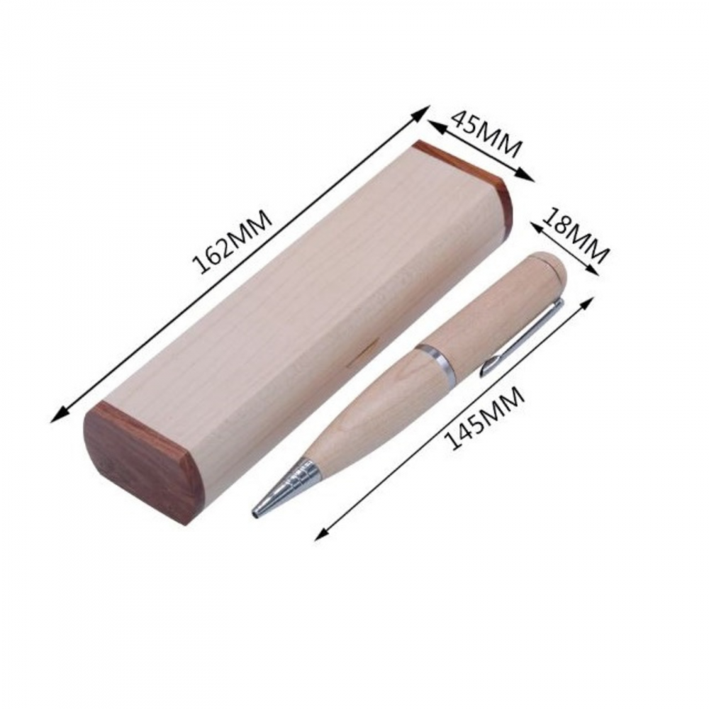 Memorie USB 3.0, cu pix din lemn si cutie [6]