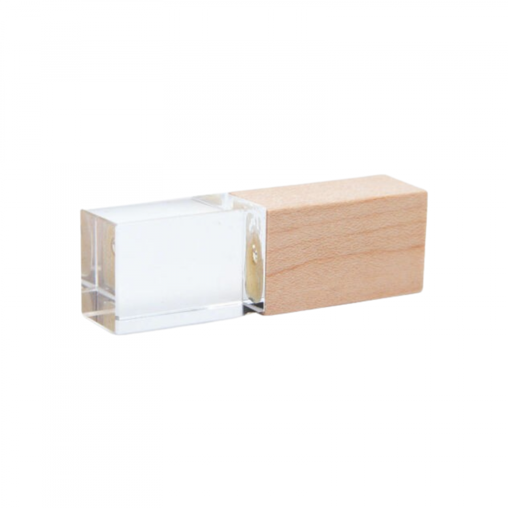 Memorie USB 3.0, lemn si cristal, in cutie [4]