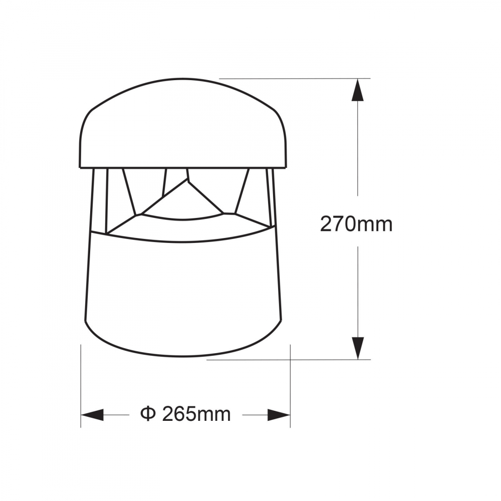 Difuzor exterior tip kiosk 30W, 100V/8Ω, 360° PARK30-6028 [2]