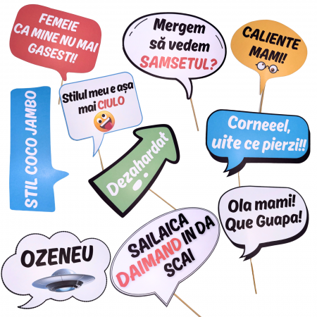 Props - Set 10 Propsuri mesaje "Insula Iubirii 2024"