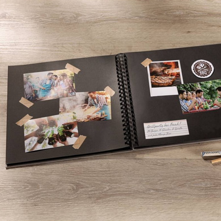 Album foto / GuestBook Wire-o Fun albastru, 23x17 cm [1]