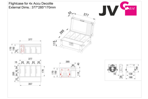 CASE FOR 4xACCU DECOLITE [4]