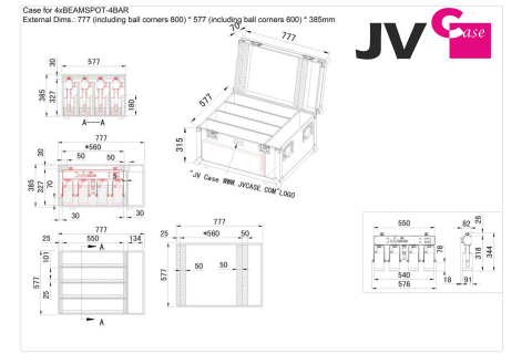 CASE FOR 4xBEAMSPOT-4BAR [2]