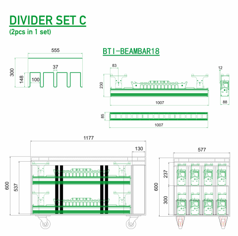 LIGHT BARS 1 - DIVIDER SET C [2]