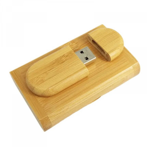 Memorii USB din Lemn - Memorie USB 3.0, din lemn si cutie, culoare bambus