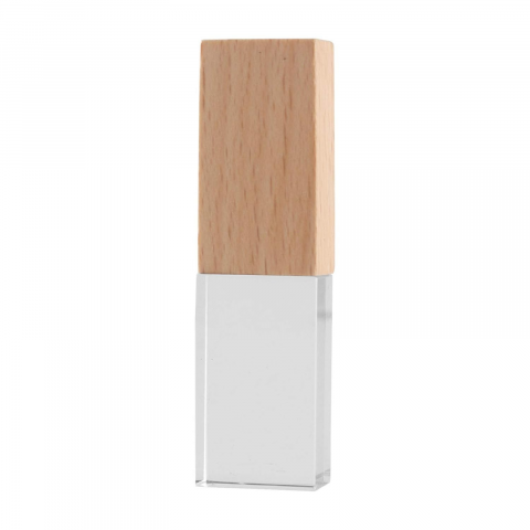 Memorie USB 3.0, lemn si cristal, in cutie [4]