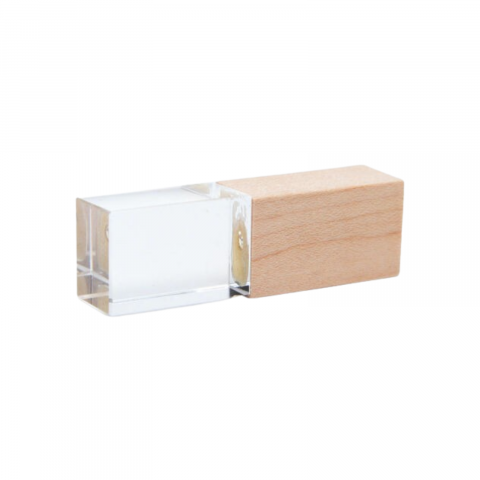 Memorie USB 3.0, lemn si cristal, in cutie [3]