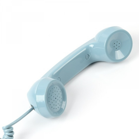Telefon cu fir, Retro Audio Guestbook, inregistrare voce, 8gb card SD, albastru [3]