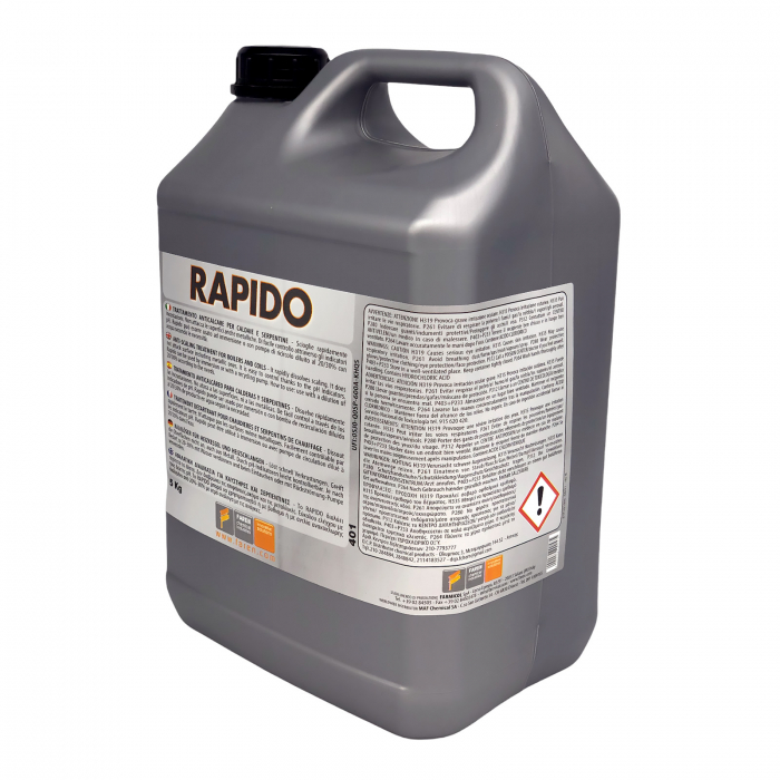 Detergent universal anticalcar si impotriva depunerilor de ciment, Faren Rapido, 5 litri [2]