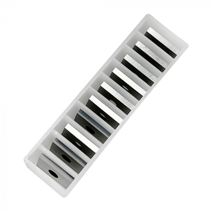 Set 10 placute amovibile cu carbura de crom si tungsten, 2 muchii taietoare, 13.6 x 12 x 1.5 mm, 35°, Kannenberg [4]