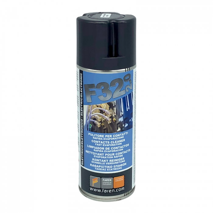 Spray profesional de curatare uscata pentru contacte electrice, Faren F32, 400 ml [1]