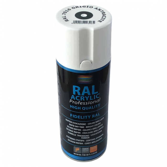 Spray vopsea acrilica 100% profesionala, Faren, Gri Antracit, RAL 7016, 400 ml [1]