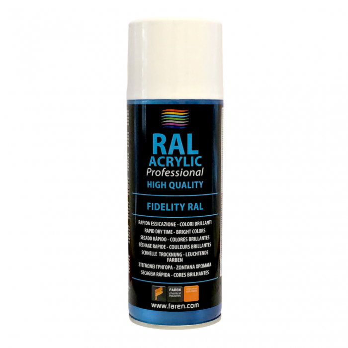 Spray vopsea acrilica 100% profesionala, Faren, Negru Mat, RAL 9005, 400 ml [2]