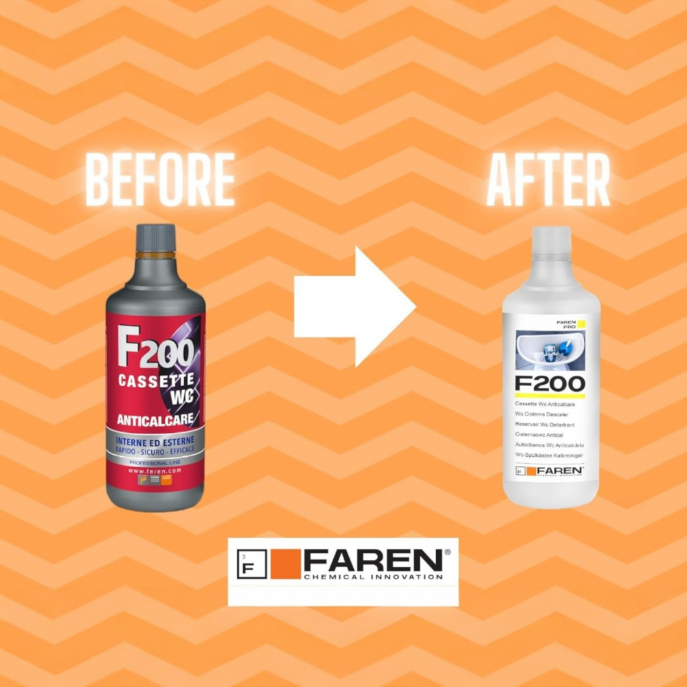 Tratament profesional anticalcar pentru rezervoare WC, Faren F200, 1l [2]