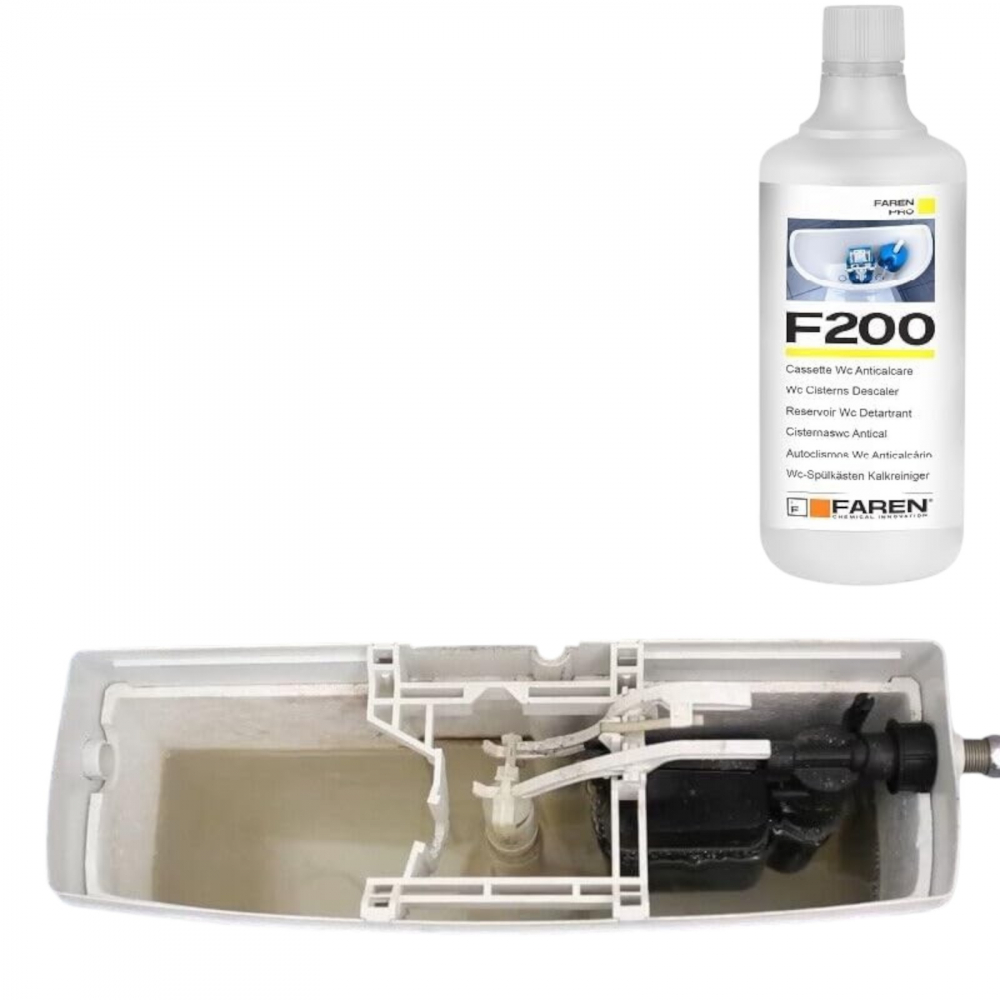 Tratament profesional anticalcar pentru rezervoare WC, Faren F200, 1l [6]